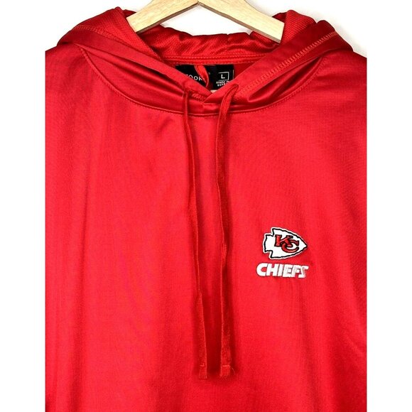 Dunbrooke Mens Hoodie Kansas City Chiefs Embroidered Logo Pullover Red Large - Picture 3 of 11